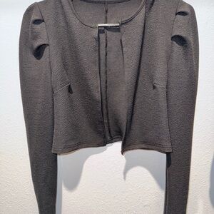 Chic Black Cropped Jacket